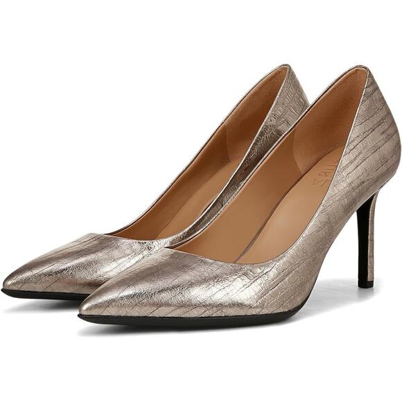 Naturalizer Womens Anna Pumps US 9.5 M EU 40.5 Graphite Grey Leather NIB - Picture 1 of 13